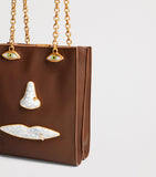 Schiaparelli leather face top-handle bag - British product