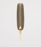 Saint Laurent Matelassé zip-up wallet H9cm x W10.5cm (British brand)