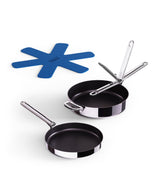 Harrods Joseph Joseph Space Steel Folding-Handle Non-Stick 2-Piece Frying Pan Set- Buy online at McGrocer