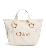 Harrods Chloé Kids Cotton Logo Basket Bag- Buy online at McGrocer