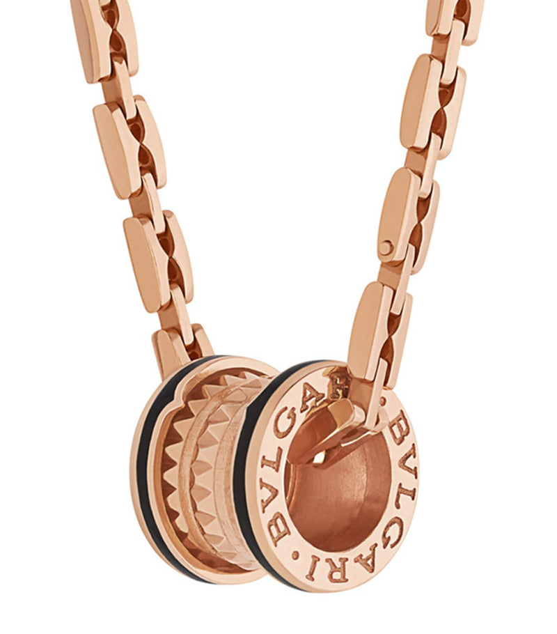Bvlgari B.zero1 rose gold ceramic pendant - British product