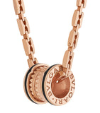 Bvlgari B.zero1 rose gold ceramic pendant - British product