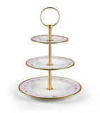Villari Butterfly 3-Tier Porcelain Cake Stand, UK version
