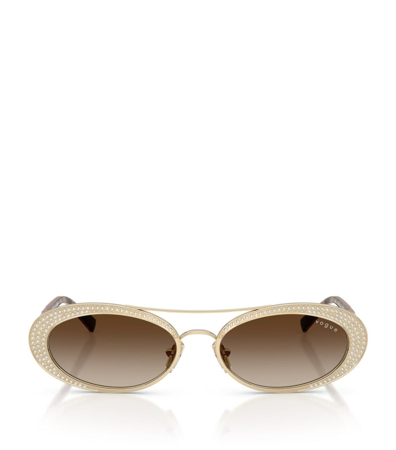 Vogue rhinestone oval sunglasses - British product