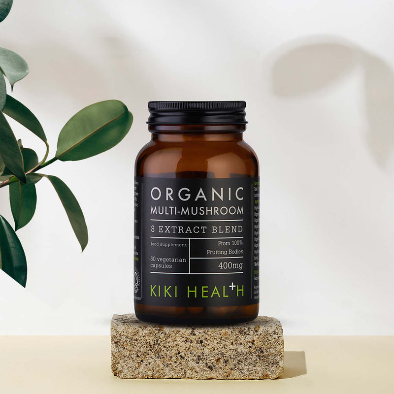 KIKI Health organic mushroom extract blend 60 vegicaps (British brand)