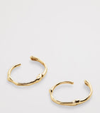Monica Vinader MV Siren huggie earrings in yellow gold - British product