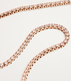 SHAY rose gold diamond tennis choker necklace (British brand)