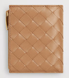 Bottega Veneta small leather Intrecciato bifold wallet, imported from the UK