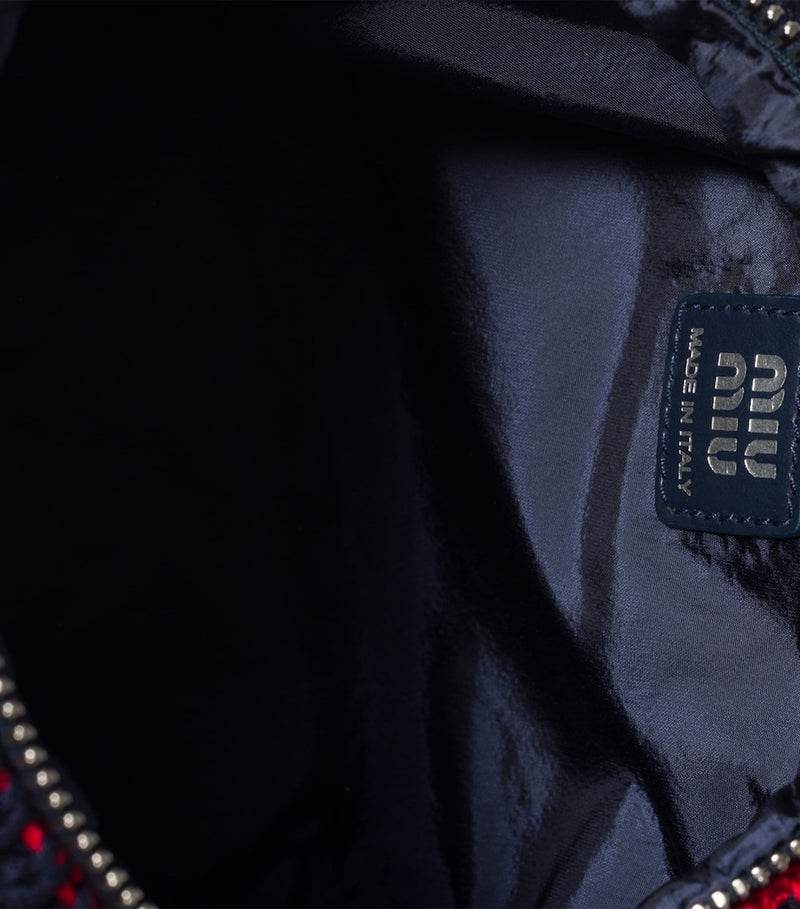 Miu Miu crochet leather logo pouch, UK version