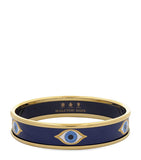 Halcyon Days gold plated evil eye bangle (British brand)