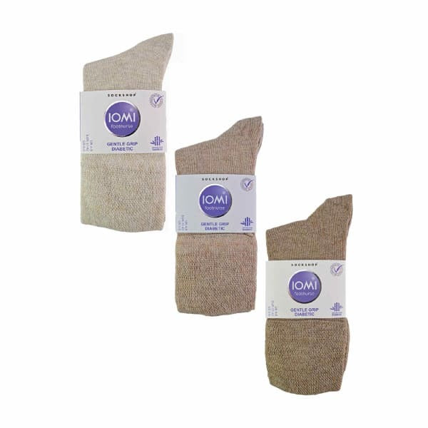 IOMI Diabetic Bamboo Socks 6 Pack One Size, UK version