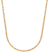 Harrods Suzanne Kalan Medium Yellow Gold Block Chain Empty Link Necklace- Buy online at McGrocer