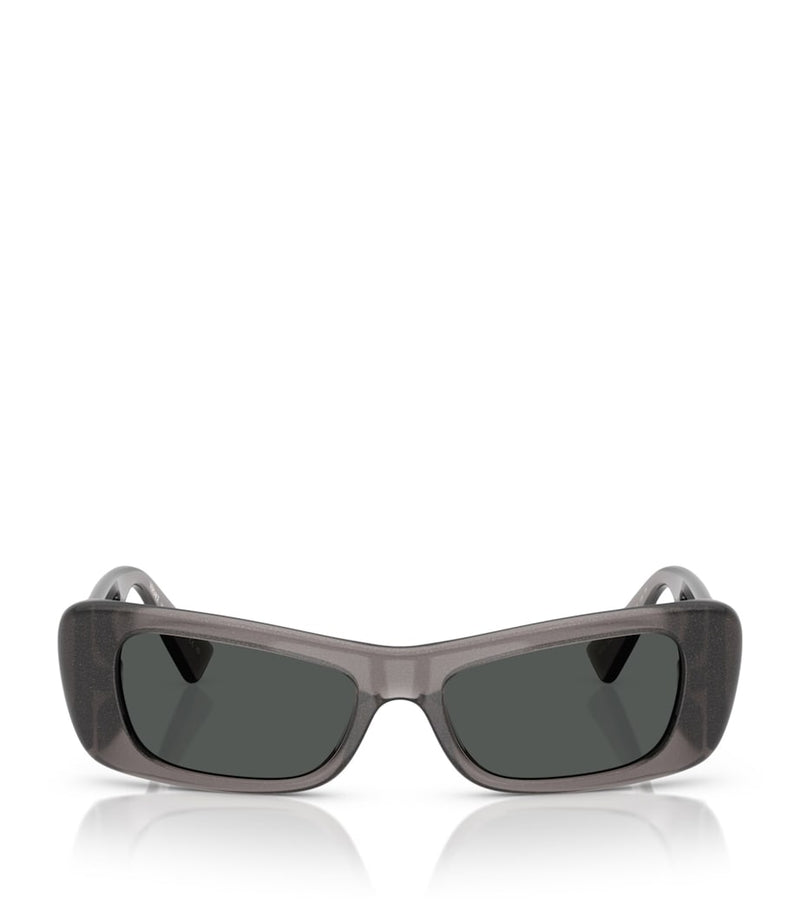 Versace VE4481 sunglasses in grey with shiny grey lenses (British brand)