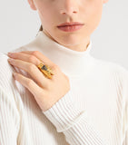 Balmain gold-tone insect ring - British product