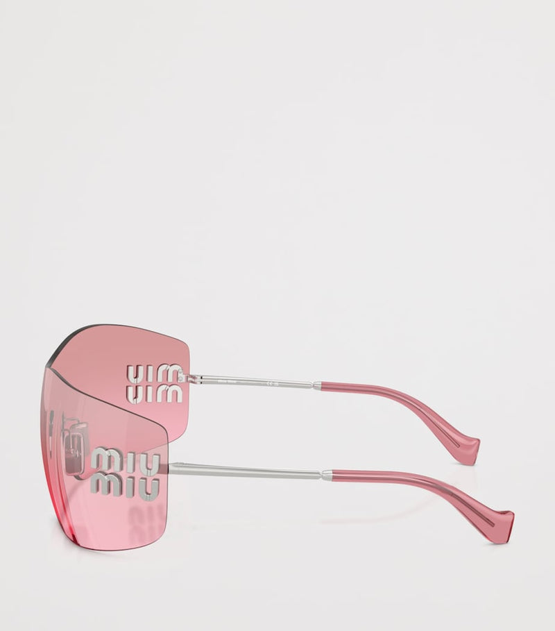 Miu Miu rimless shield sunglasses (British brand)