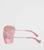 Miu Miu rimless shield sunglasses (British brand)