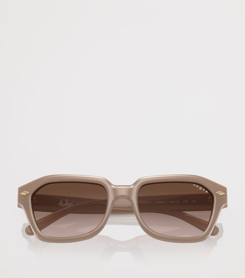 Vogue irregular acetate sunglasses with gradient lenses, UK version