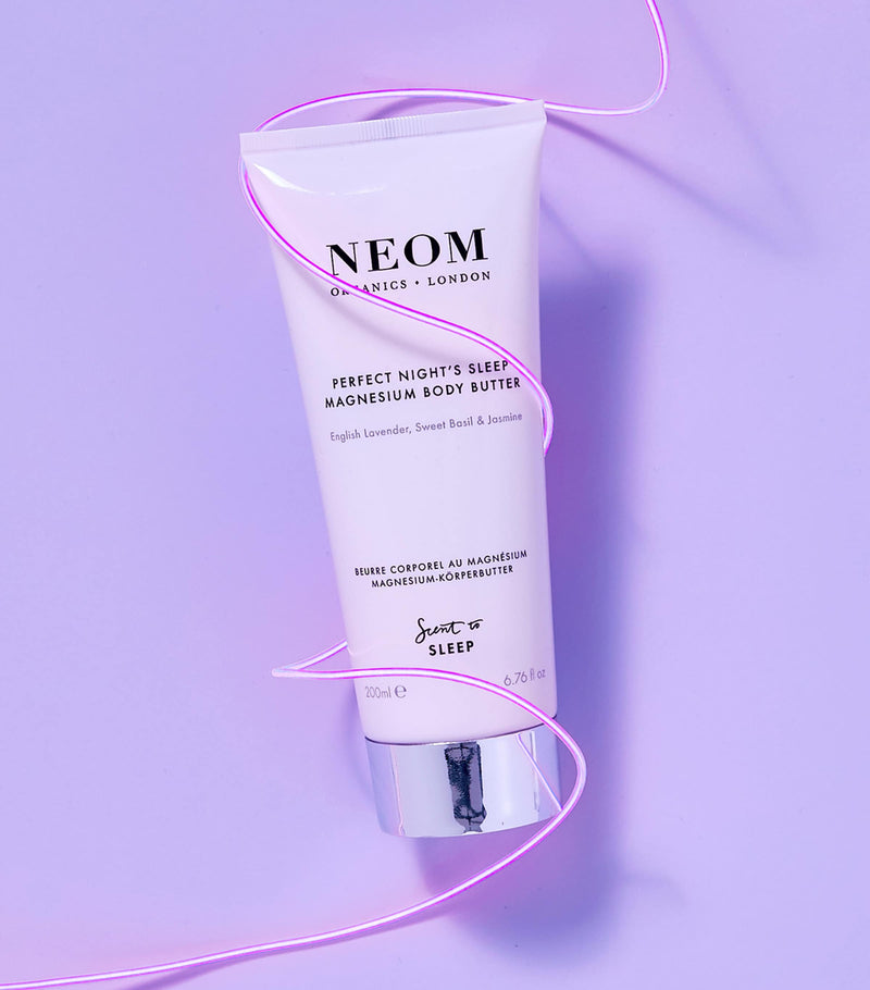 NEOM Perfect Night's Sleep Magnesium Body Butter 200ml, imported from the UK