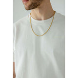 SVNX gold rope chain necklace for men (British brand)