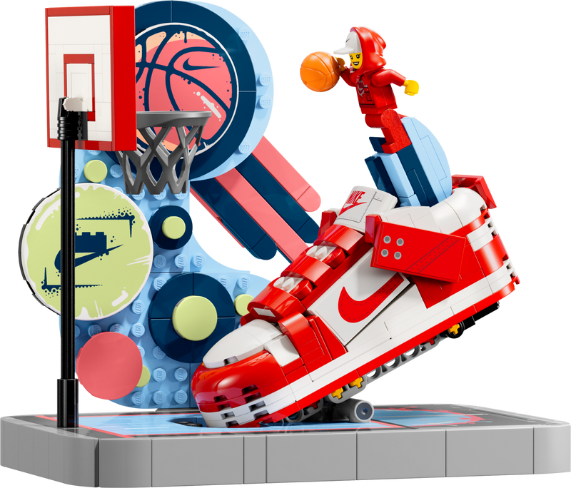 LEGO Nike Dunk Trickshot 454 Pieces model, imported from the UK