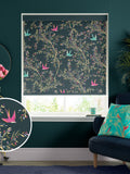 Sara Miller Green Swallows Forest roller blind (British brand)