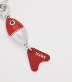 LOEWE fishing lure charm brass and calfskin leather H14.5cm - British product