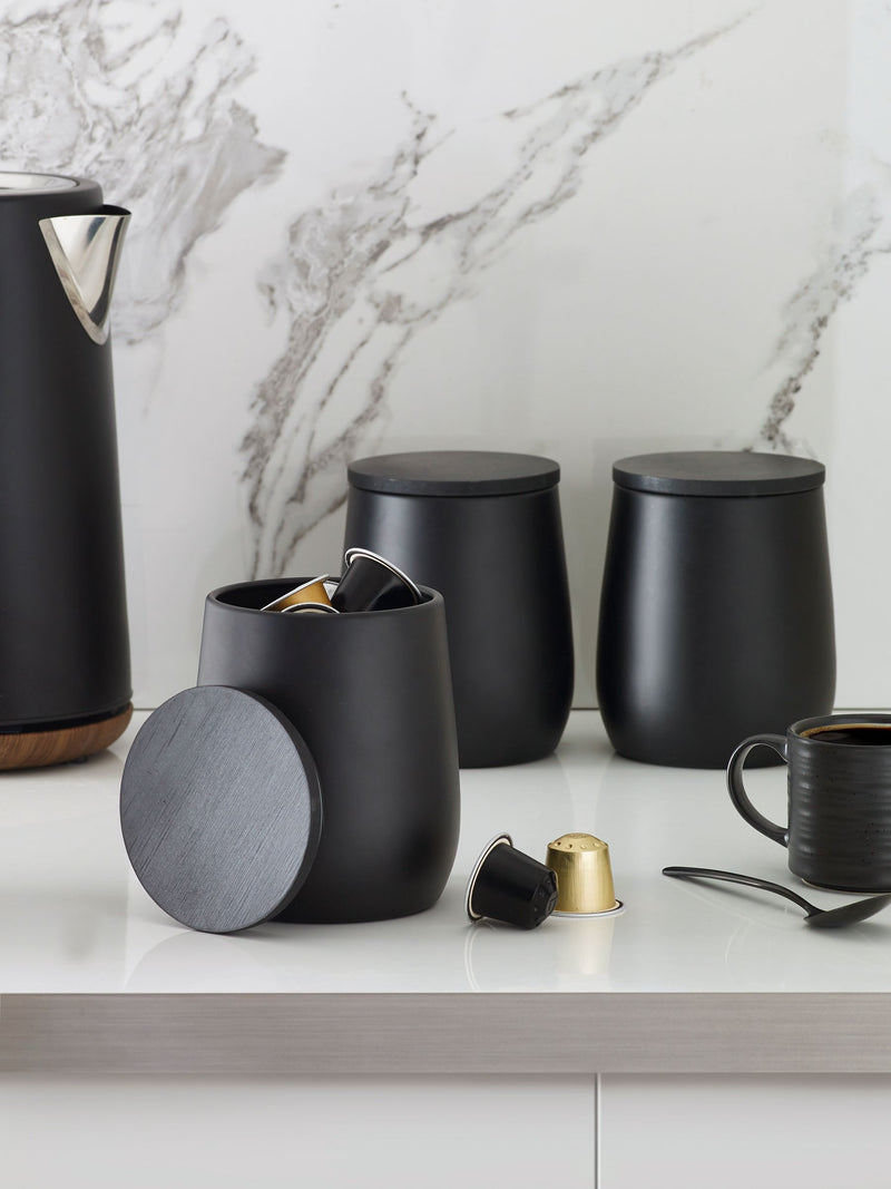 Moderna black storage tins set of 3 (British brand)
