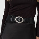 Izabel London diamante embellished buckle belt (British brand)