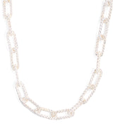 Harrods Bleue Burnham Sterling Silver Link Necklace- Buy online at McGrocer