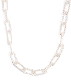 Bleue Burnham sterling silver link necklace, UK version