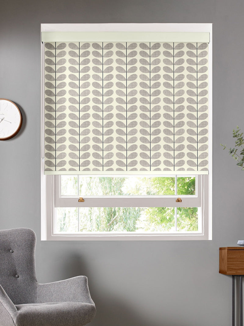 Orla Kiely roller blind grey scribble stem - British product