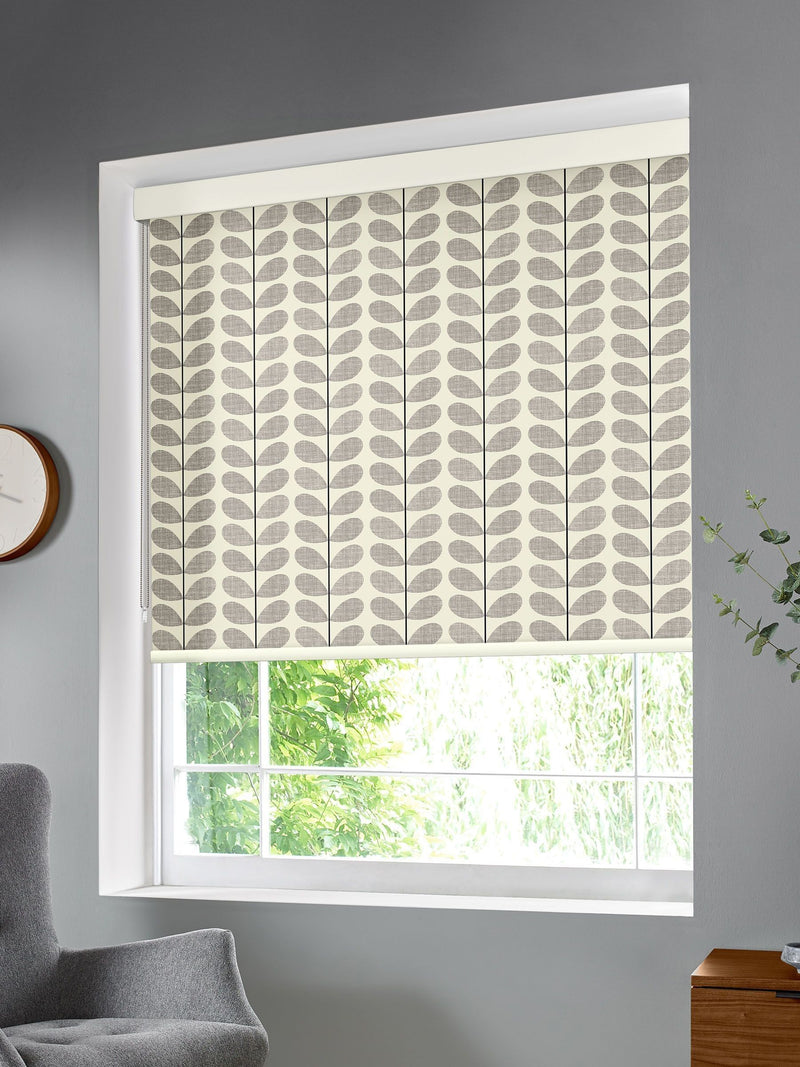 Orla Kiely roller blind grey scribble stem - British product