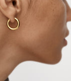 Monica Vinader small gold hoop earrings 18.5mm - British product