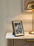 Gold textured photo frame available in various sizes - British product