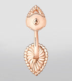 Boucheron Serpent Bohème single earring rose gold diamonds pink quartz (British brand)