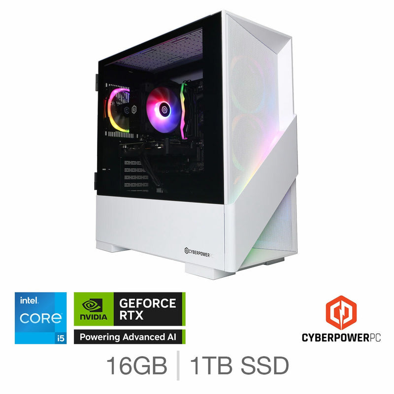 CyberPowerPC gaming desktop PC Intel Core i5 RTX 5060 (British brand)