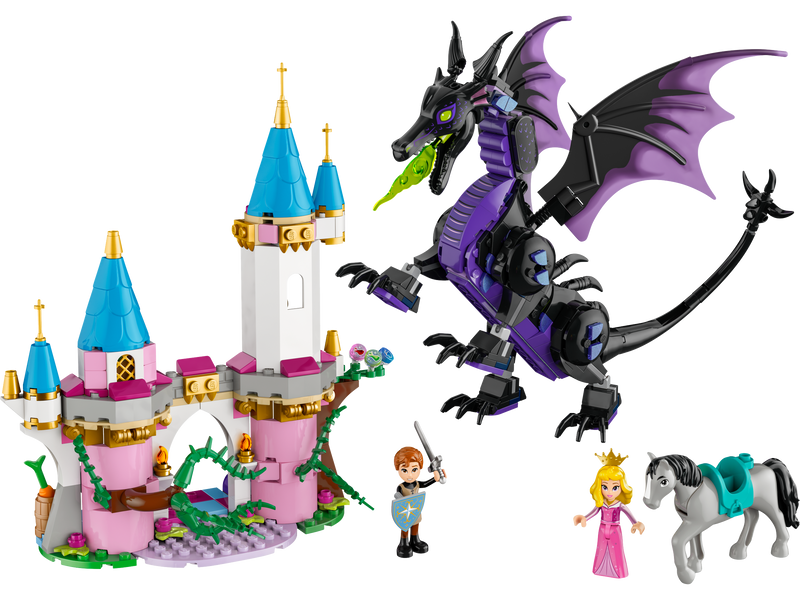 LEGO Maleficent Dragon Form 583 Piece Set , imported from the UK