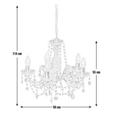 Argos Home 5 light chandelier clear acrylic droplets, UK version