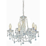 Argos Home 5 light chandelier clear acrylic droplets, UK version