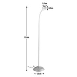 Argos Home reading floor lamp silver, UK version
