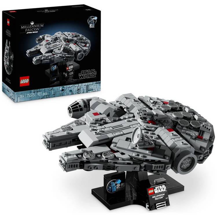 LEGO Star Wars Millennium Falcon 75375 model, UK version
