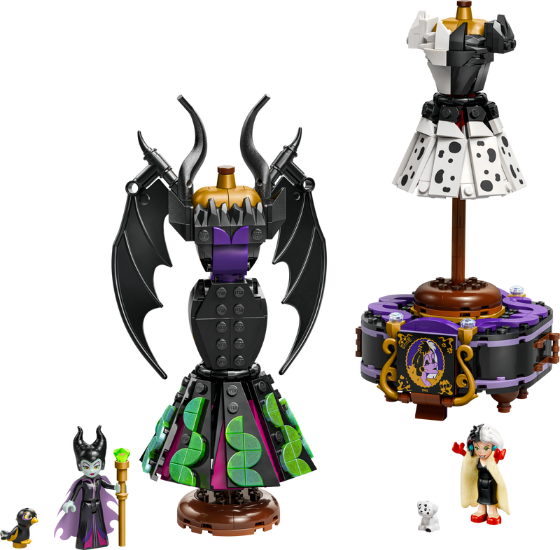 LEGO Maleficent and Cruella Dresses 524 Pieces imported from the UK