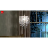 Argos Home lampshade clear beaded cascade 25cm, imported from the UK