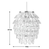 Argos Home clear beaded lampshade 19cm, UK version