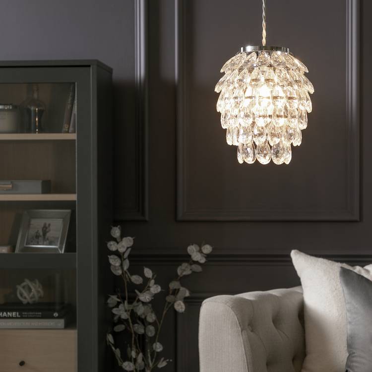 Argos Home clear beaded lampshade 19cm, UK version