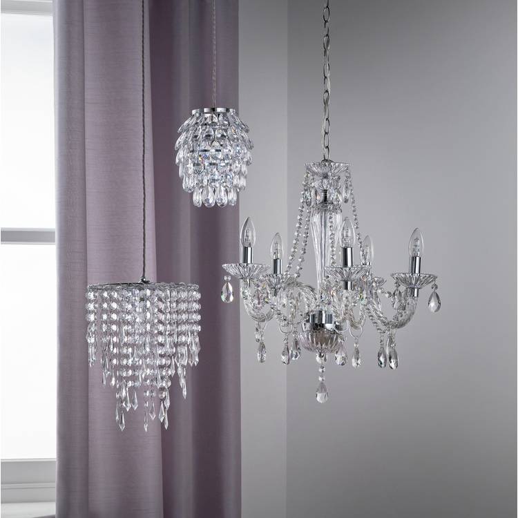 Argos Home clear beaded lampshade 19cm, UK version