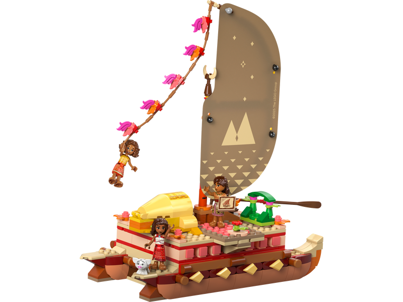 LEGO Moana Adventure Canoe building set 529 pieces, imported from the UK
