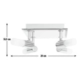 Argos Home chrome square bathroom spotlight - British product