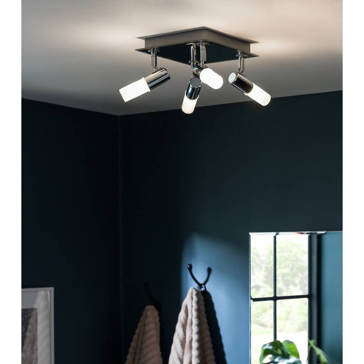 Argos Home chrome square bathroom spotlight - British product