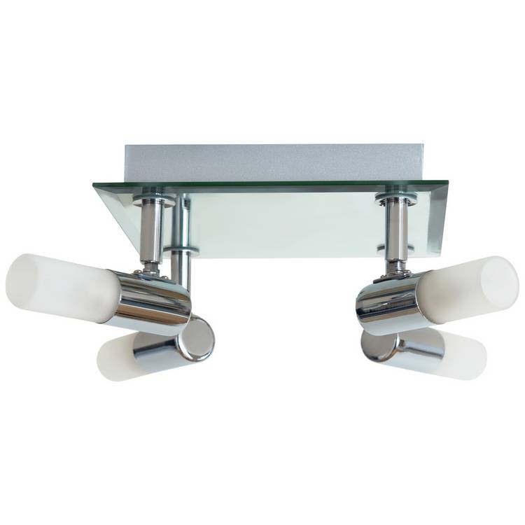 Argos Home chrome square bathroom spotlight - British product